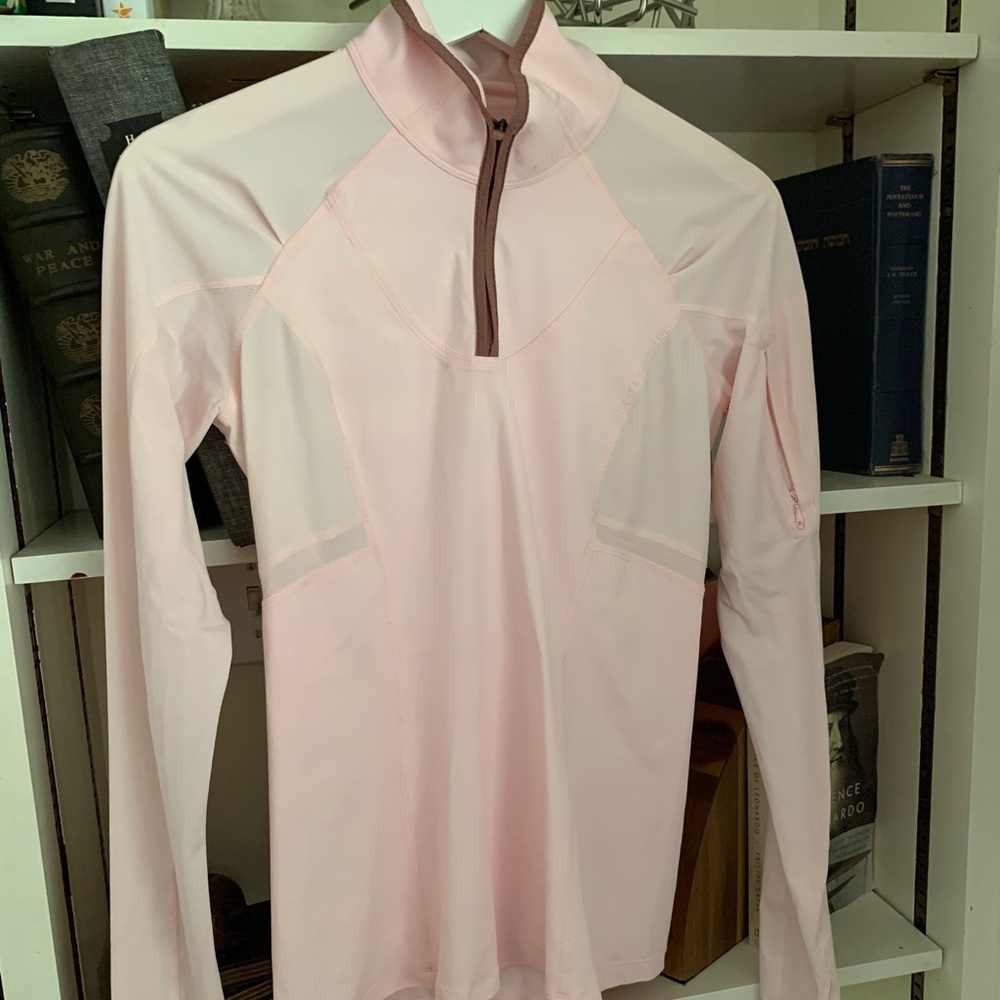 Lululemon thin pink 3/4 running jacket 4